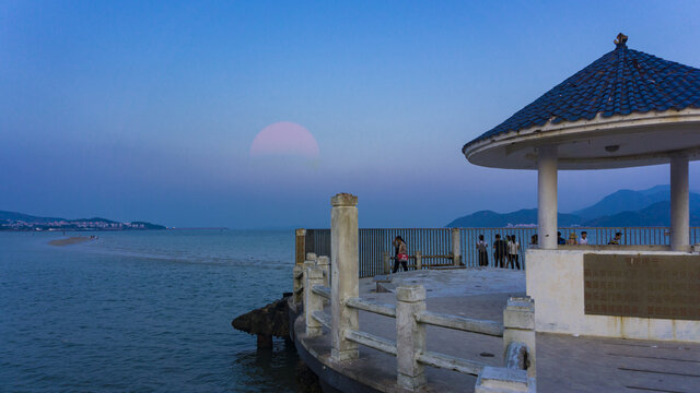 海岸海滩海边日落