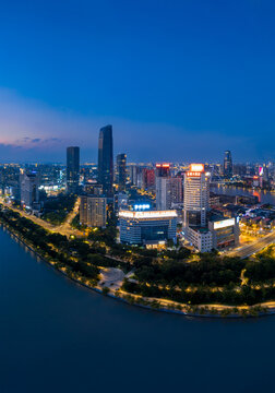 宁波三江口城市夜景