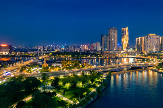 宁波三江口城市夜景