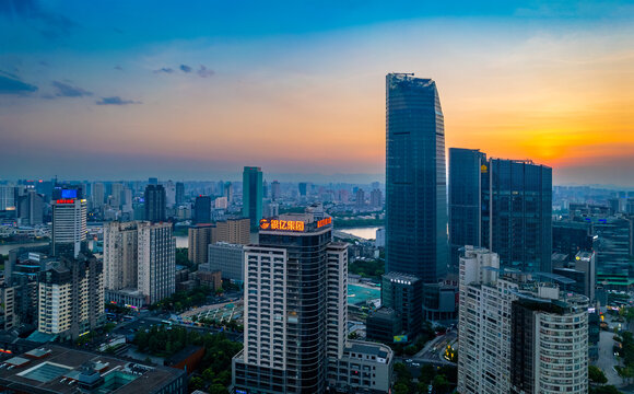 宁波三江口城市夜景