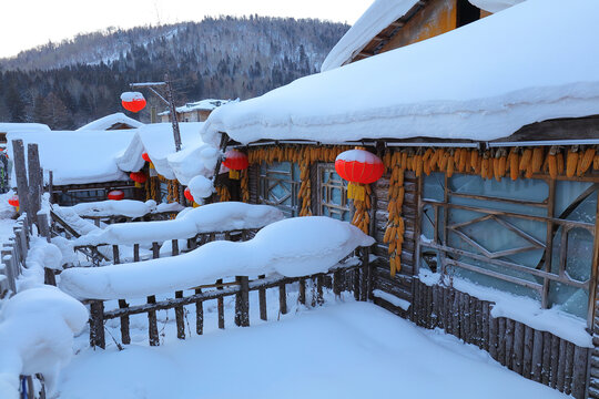 雪乡早晨