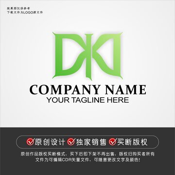 DK标志DK字母logo