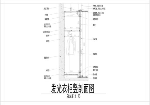 衣柜竖剖面图