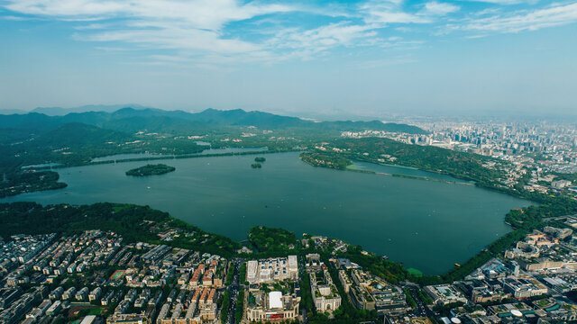 杭州西湖大景