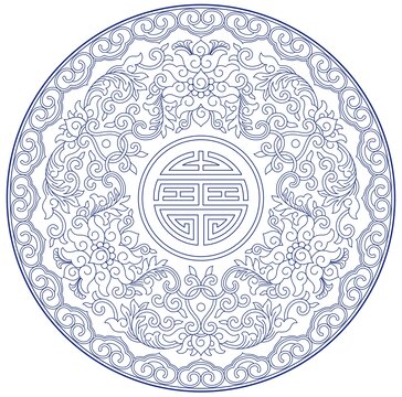 如意莲纹盘