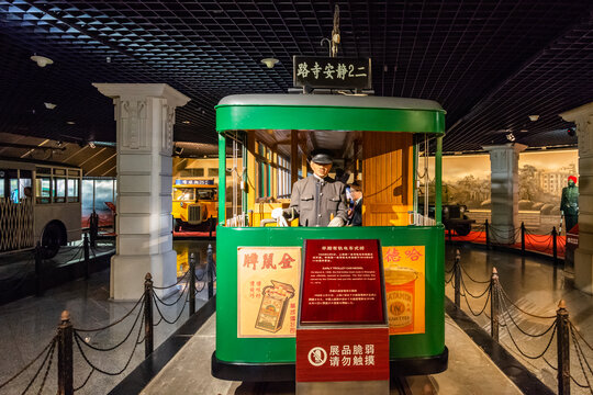 民国老上海有轨电车