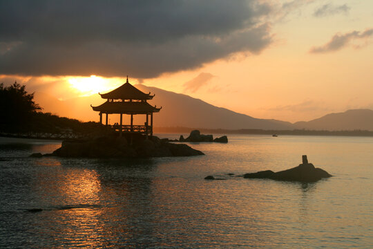 情人岛的夕阳