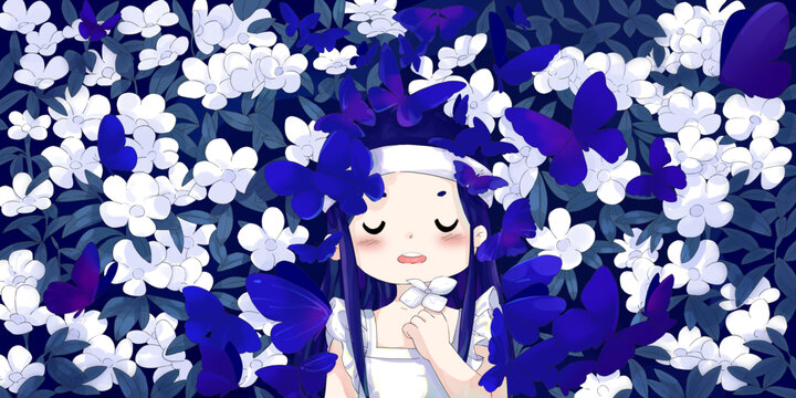 藏色花海