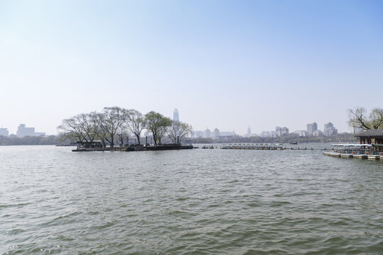 济南大明湖城市景观