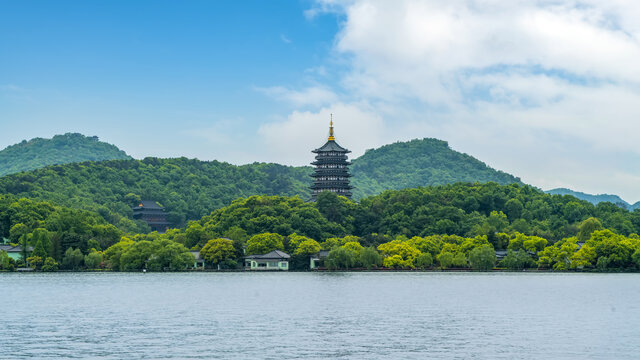 杭州西湖绿水青山