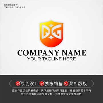 DG标志DG字母logo