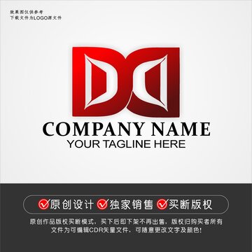 DH标志DH字母logo