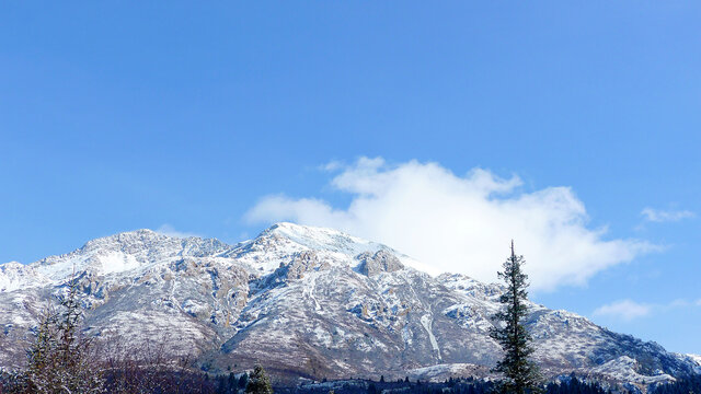 山上的白雪