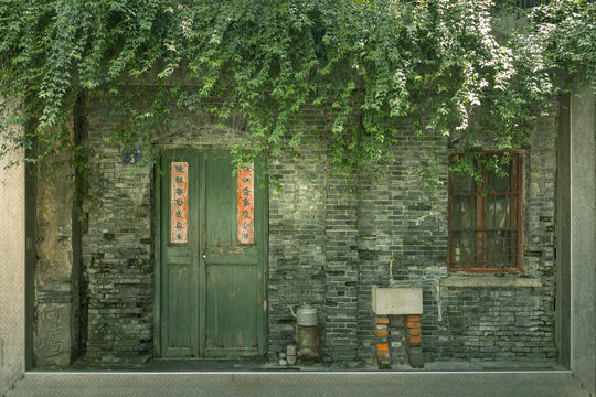 杭州河坊街文化墙民居