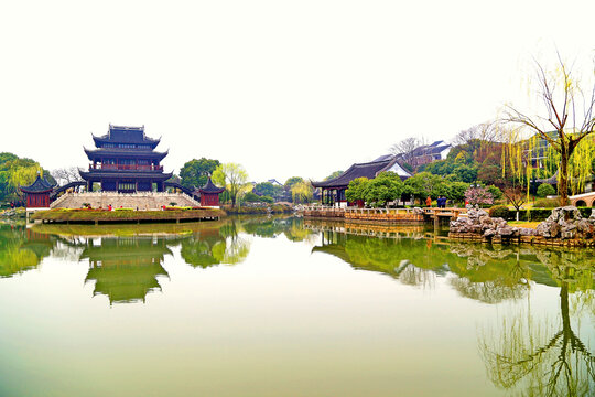 苏州盘门春景