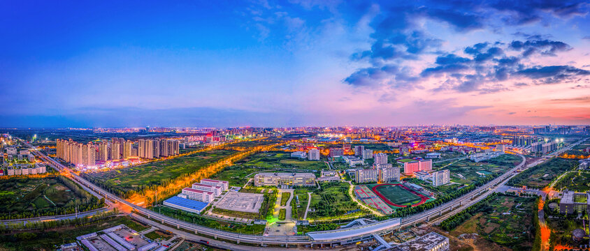 合肥市新站区职教城夜景