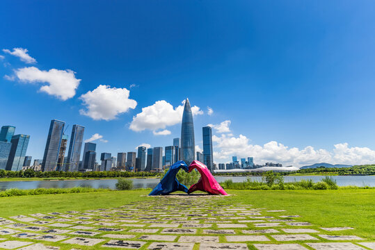 南山区深圳湾建筑群