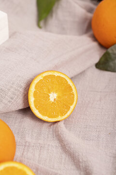 水果橙子亮调背景素材