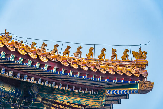 北京故宫博物院屋脊兽