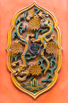 北京故宫红墙装饰