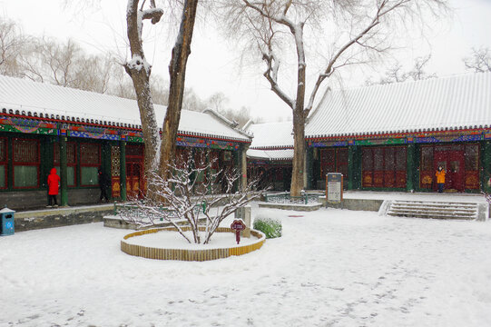 北京恭亲王府雪景