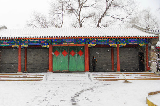 北京恭亲王府雪景