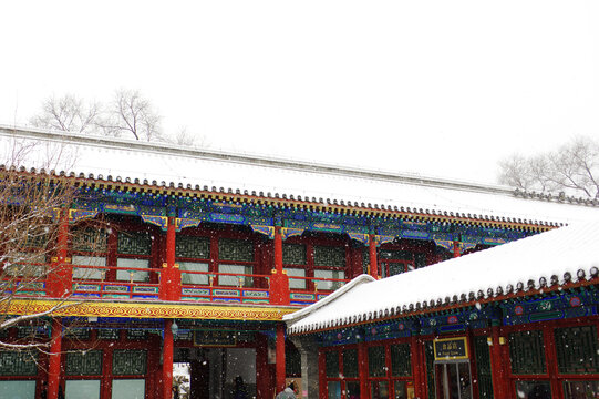 北京恭亲王府雪景