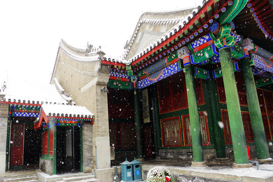 北京恭亲王府雪景