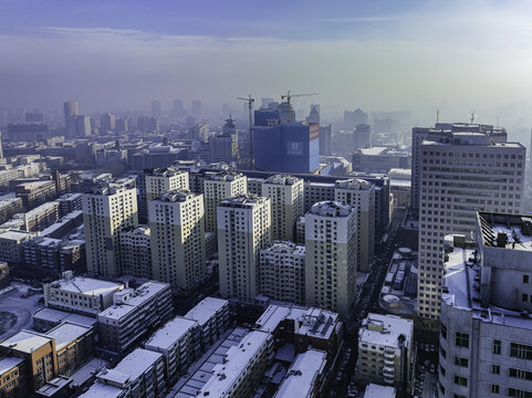 中国长春城区冬季风景