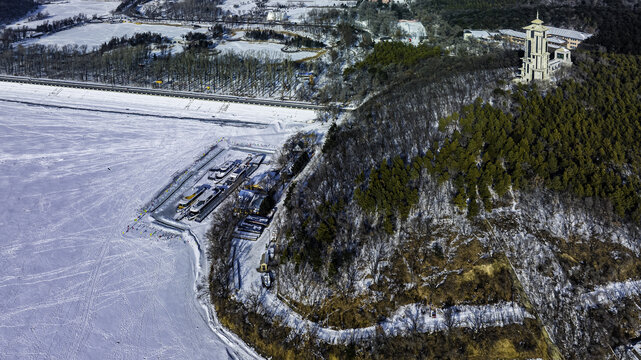 中国长春净月潭公园冬季风景