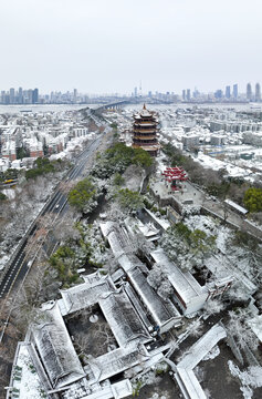 雪后黄鹤楼