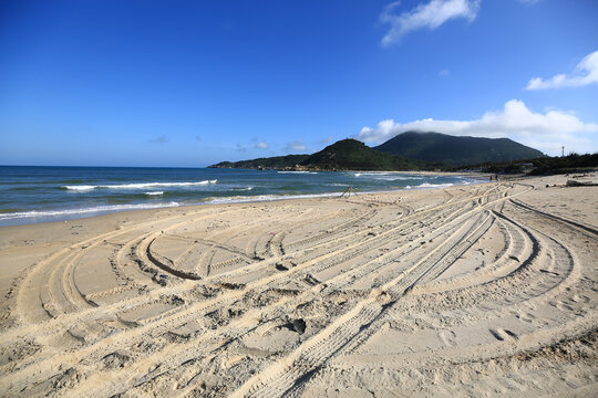 海南文昌月亮湾海滩海边风景