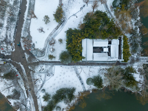 雪后的济南城市风光