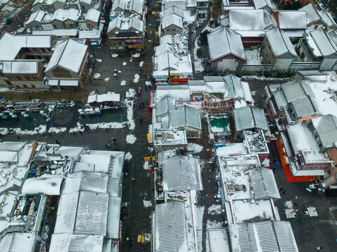 雪后的济南城市风光