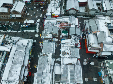 雪后的济南城市风光