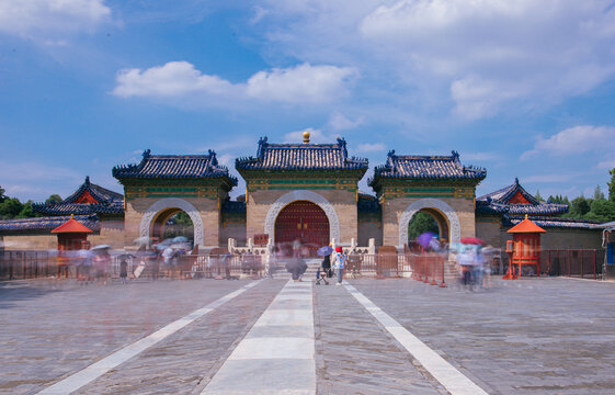 北京旅游景点天坛圜丘景色