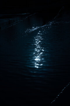 水面的月光