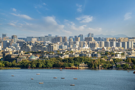 杭州城市建筑天际线