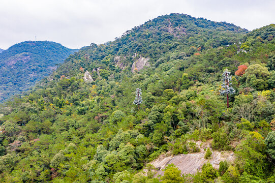 航拍福州鼓山风景区