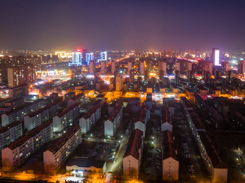 东营广饶西关古街夜景