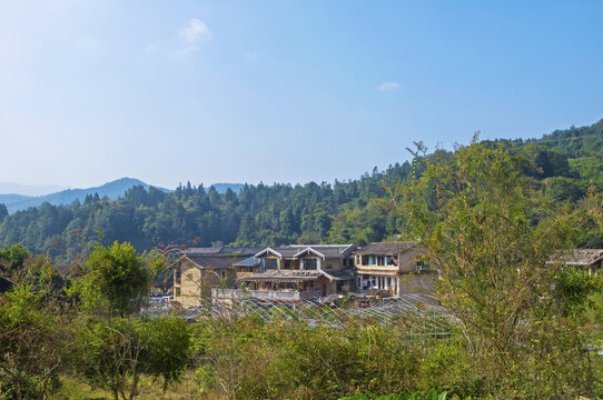 永定洪坑山村风景