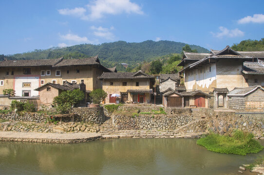 洪坑乡村土楼民居建筑