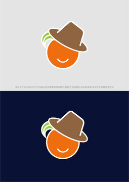 桔子农夫logo商标标志