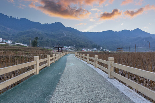 川宜宾高县文武田园自然风景