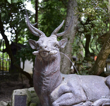 奈良鹿雕塑