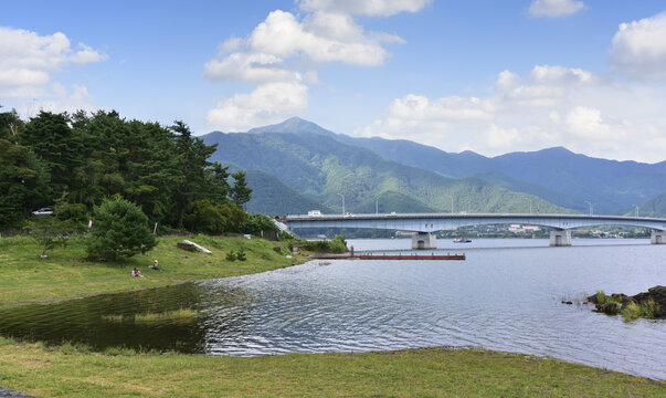 日本河口湖风光