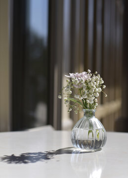 桌面上的花瓶