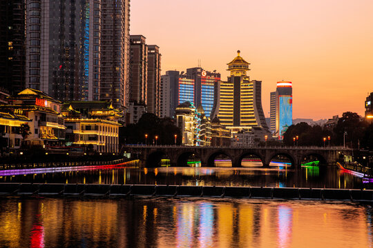 贵阳文化宫夜景