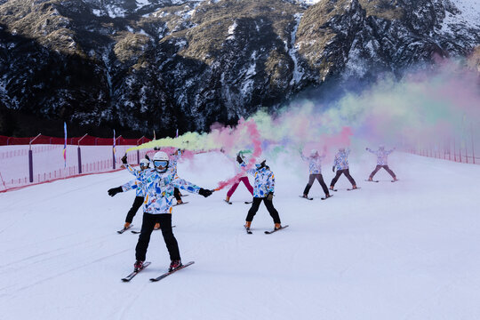 滑雪表演