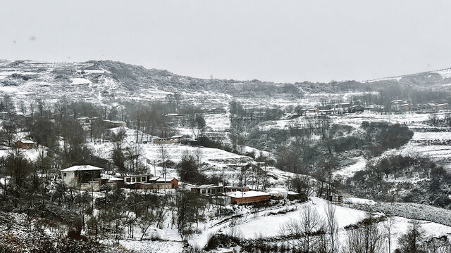 白雪下的村庄